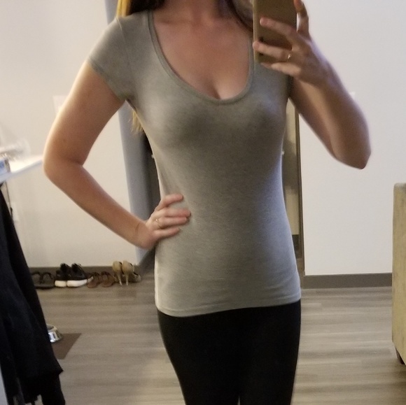 Gray Plain Tee - Picture 1 of 2